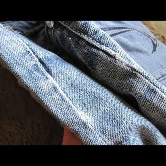 Hemmed 3R Refuge Blue Jean Pants Preowned Hole Some Flaws IS: 28.5 OS:37.5 W: 27 - Picture 12 of 16